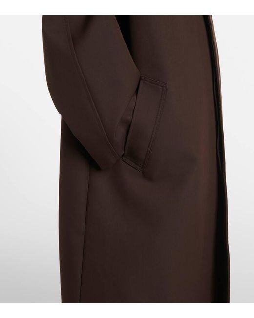 Lemaire Brown Mantel Aus Einem Wollgemisch