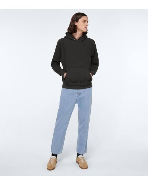 Sudadera Cropped Con Capucha Les Tien de hombre de color Black