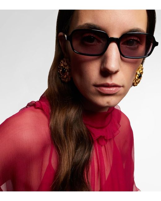 Chloé Brown Judy Rectangular Sunglasses