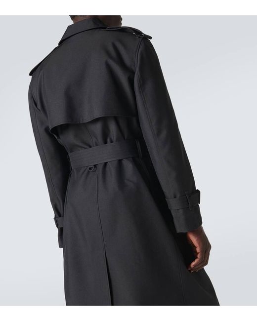 Burberry Trenchcoat aus einem Seidengemisch in Black für Herren