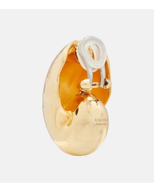 Gucci Natural Interlocking G Clip-On Earrings