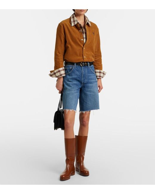 Polo Ralph Lauren Brown Cotton Corduroy Shirt