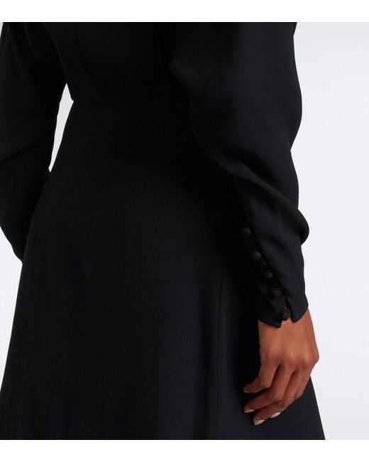 Isabel Marant Black Samsha Embellished Crepe Maxi Dress