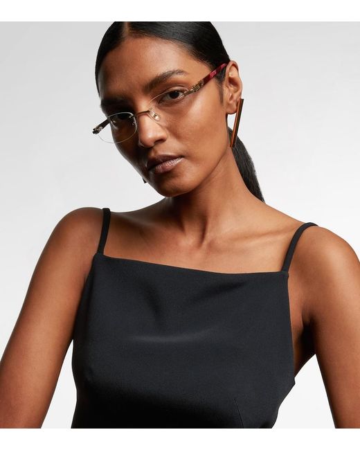 Cartier Metallic Signature C Oval Glasses