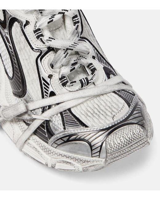 Sneakers 3XL in mesh di Balenciaga in Metallic