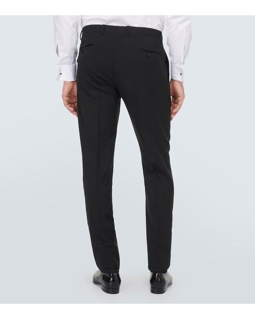 Dolce & Gabbana Black Wool-Blend Suit for men