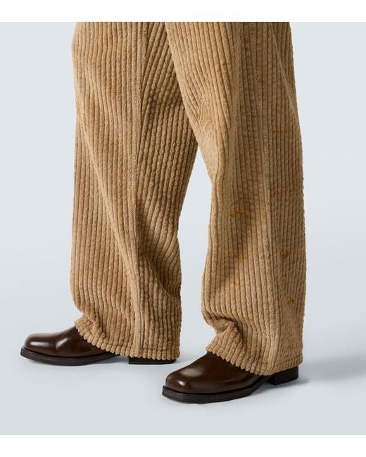 Our Legacy Natural Vast Cut Cotton Corduroy Wide-Leg Pants for men
