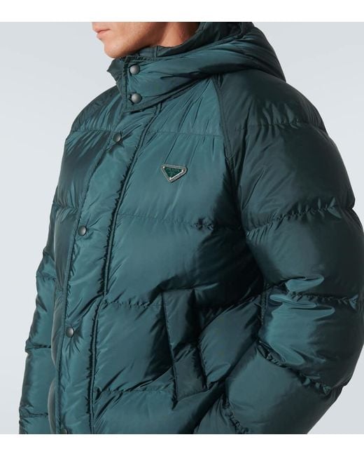 Prada Green Re-Nylon Down Jacket for men
