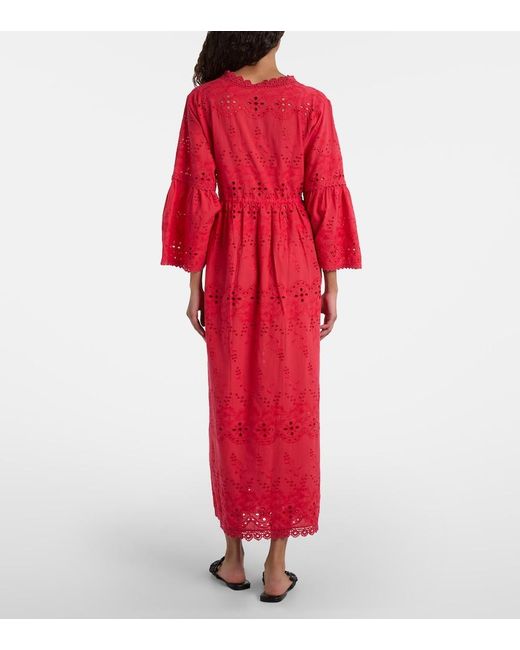 Melissa Odabash Tallulah Embroidered Cotton Kaftan