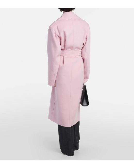 Manteau Polka en laine Sportmax en coloris Pink
