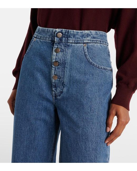 FFORME Blue Barrel-Leg Jeans