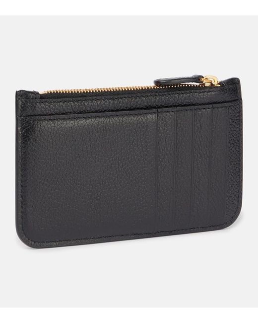 Balenciaga Black Leather Card Holder
