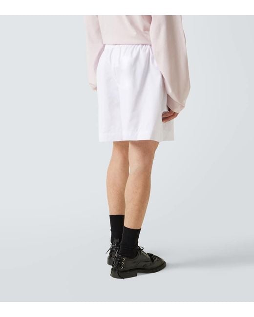 Simone Rocha Cargo-Shorts Aus Baumwolle in White für Herren
