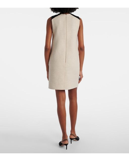 Max Mara Natural Mito Cotton And Linen Midi Dress