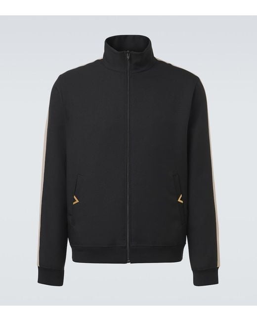 Valentino Black Vgold Track Jacket for men