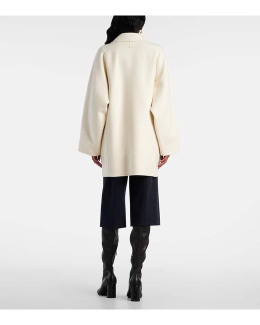 Max Mara White Jacke Orma Aus Wolle Und Kaschmir