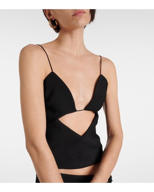 Top Volcan con cut-out di Christopher Esber in Black