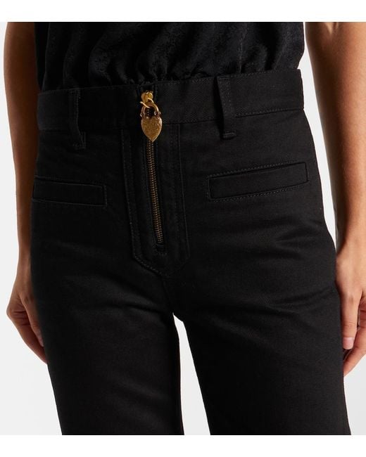 Chloé Black High-Rise Slim Jeans