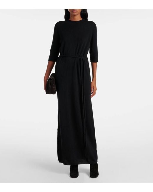 Robe Longue Tilde En Cachemire Lisa Yang en coloris Black
