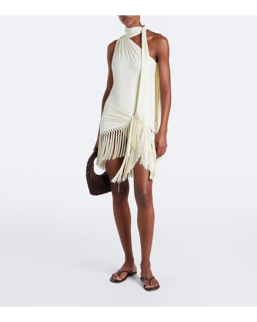 ‎Taller Marmo Natural Siwa Scarf-Detail Swimsuit And Beach Cover-Up Set