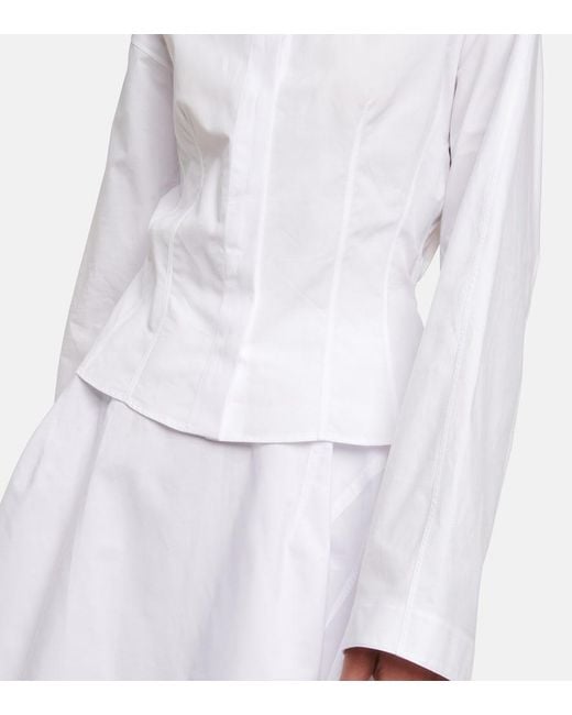 Camisa De Algodon Alaïa de color White
