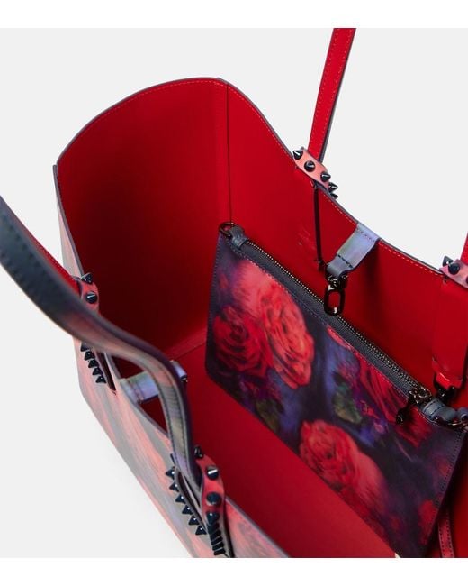 Christian Louboutin Red Cabata Small Leather Tote Bag