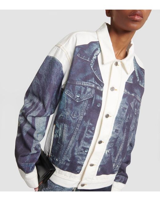 Jean Paul Gaultier Blue Tattoo Denim Jacket
