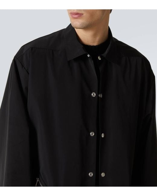Rick Owens Black Tour Technical Overshirt for men
