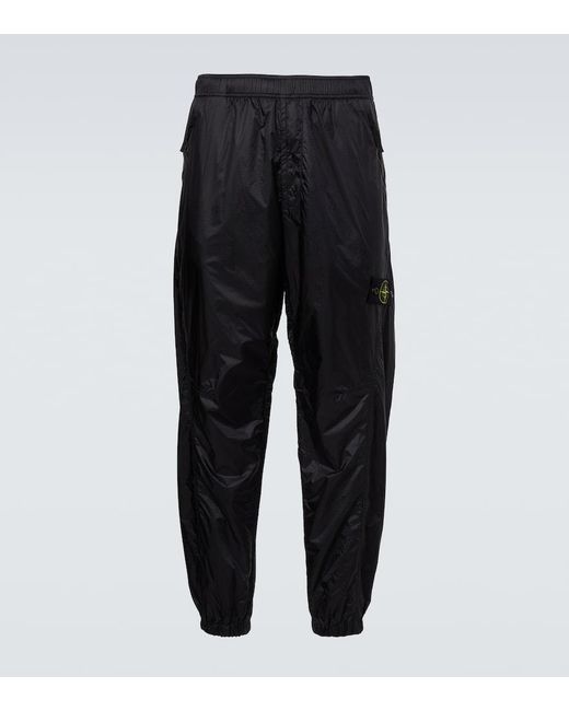 Stone Island Black Compass Sweatpants for men