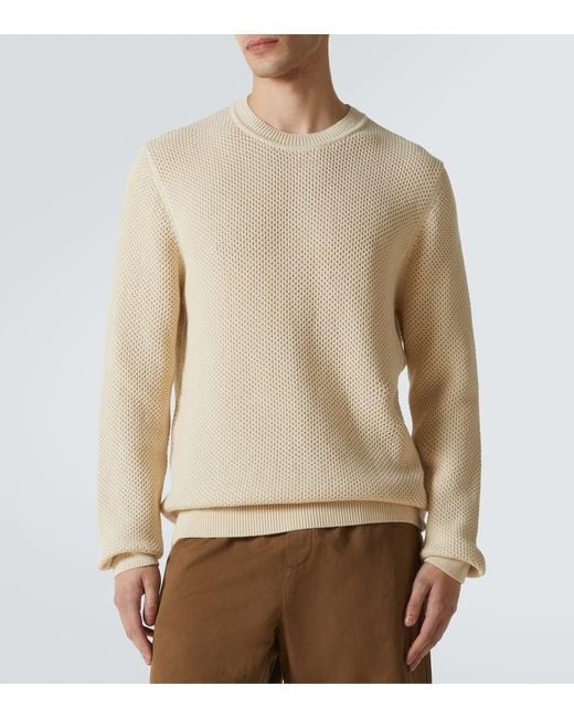Sunspel Pullover Aus Baumwolle in Natural für Herren