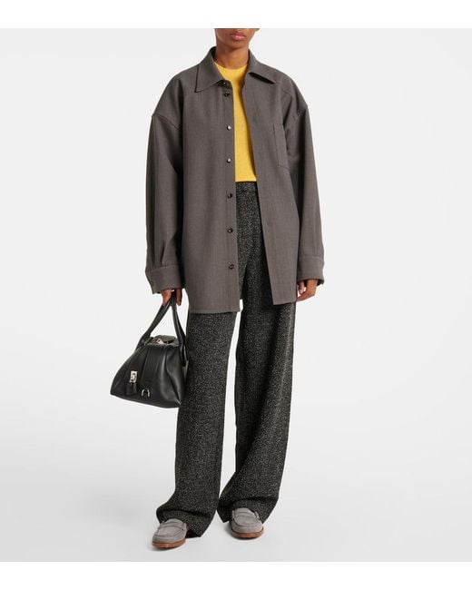 Tod's Gray Suede Loafers