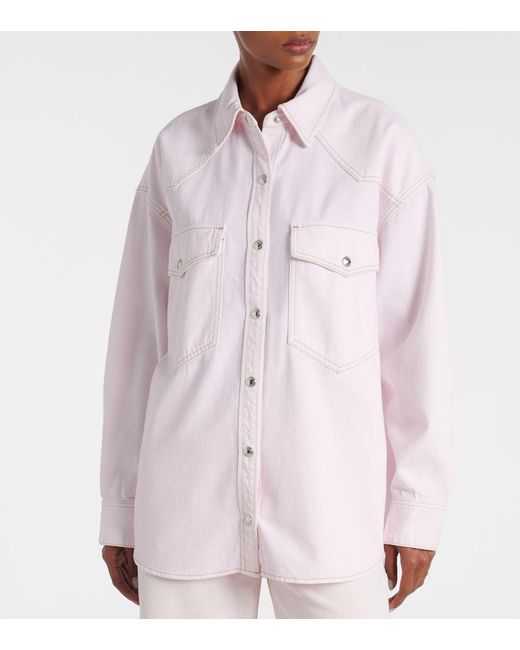 Agolde Pink Lotta Denim Overshirt