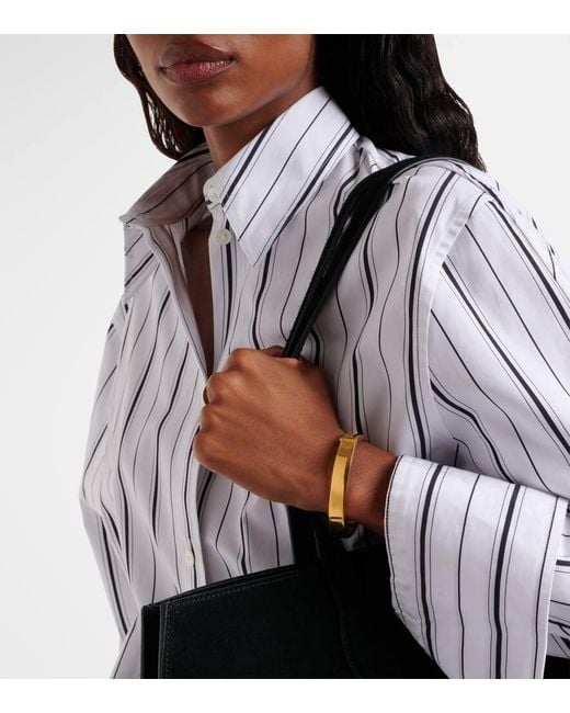 Totême  Metallic Signature 18Kt-Plated Bangle