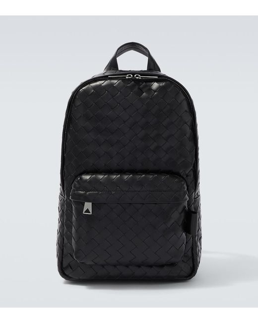 Sac A Dos Intrecciato En Cuir Bottega Veneta pour homme en coloris Black