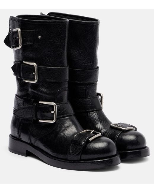 Bottines En Cuir Dolce & Gabbana en coloris Black