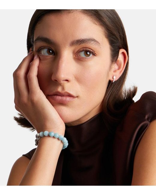 ANANYA Blue Chakra 18Kt Bracelet With Aquamarines And Diamonds