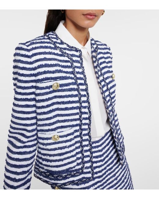 Rebecca Vallance Blue Jacke Matteo Aus Boucle
