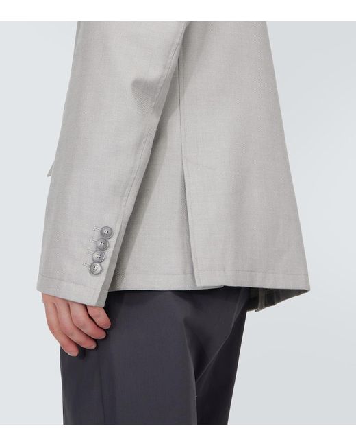 Cappotto in cotone, cashmere e seta di Herno in Gray da Uomo