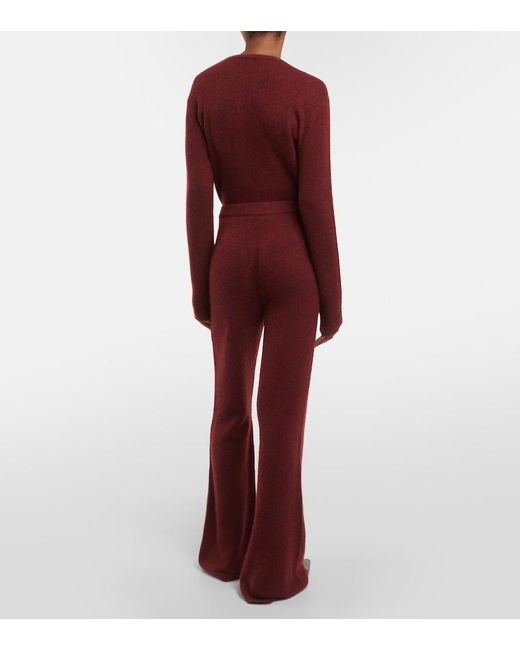 Gabriela Hearst Red Niven Cashmere And Silk Pants
