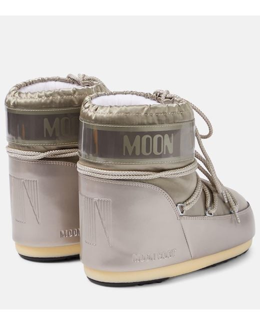 Moon Boot Metallic Icon Low Glance Satin Snow Boots