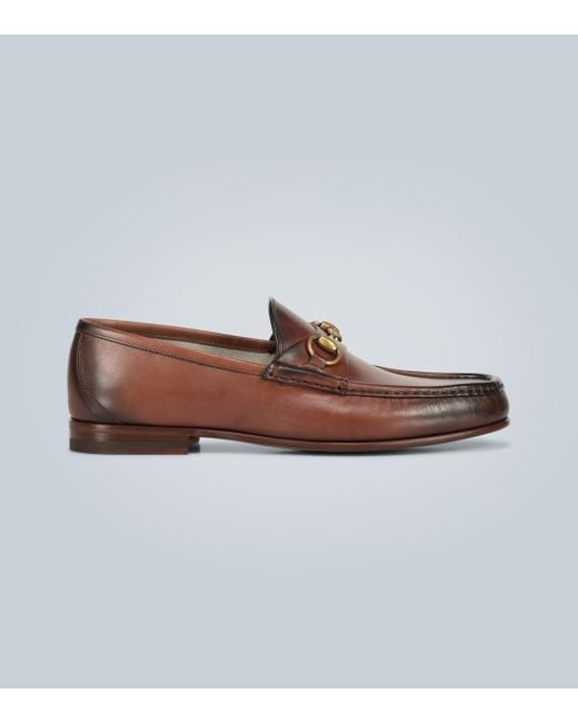 Gucci 1953 horsebit-loafer aus leder in Brown für Herren