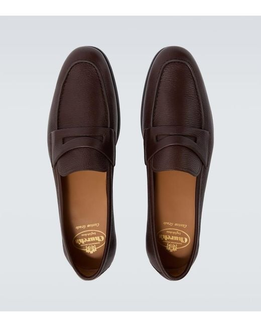 Church's Brown Milton Leather Penny Loafers for men