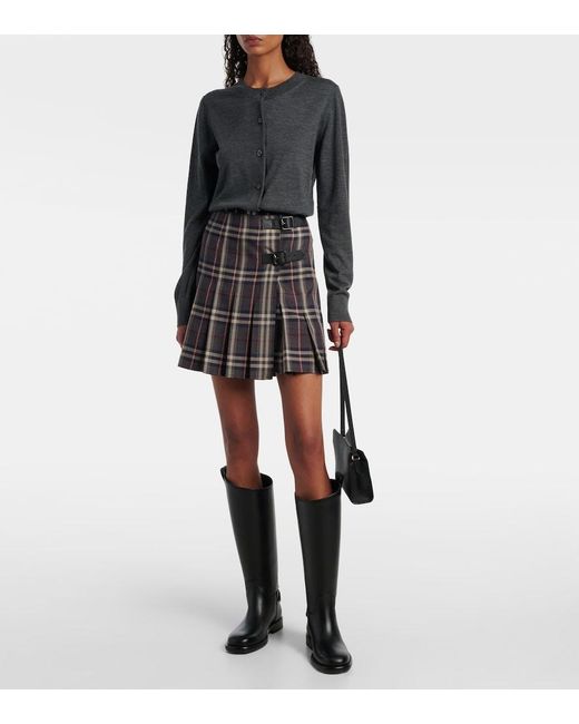 Burberry Black Cavalier Leather Knee-High Boots