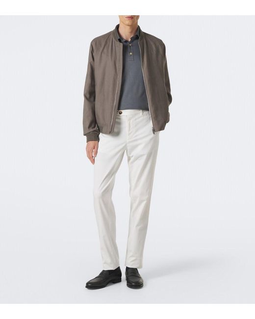 Polo De Jersey De Algodon Kiton de hombre de color Gray