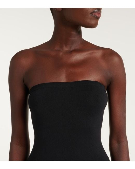 Alaïa Black Strapless Bustier Bodysuit
