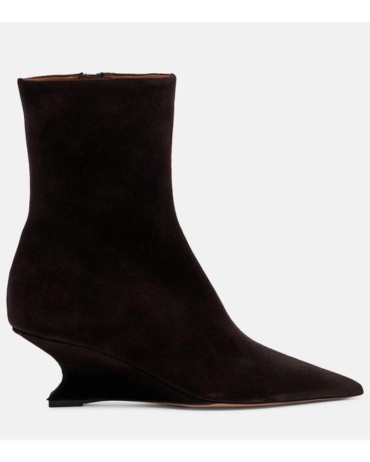 Paris Texas Black Nina 50 Suede Ankle Boots