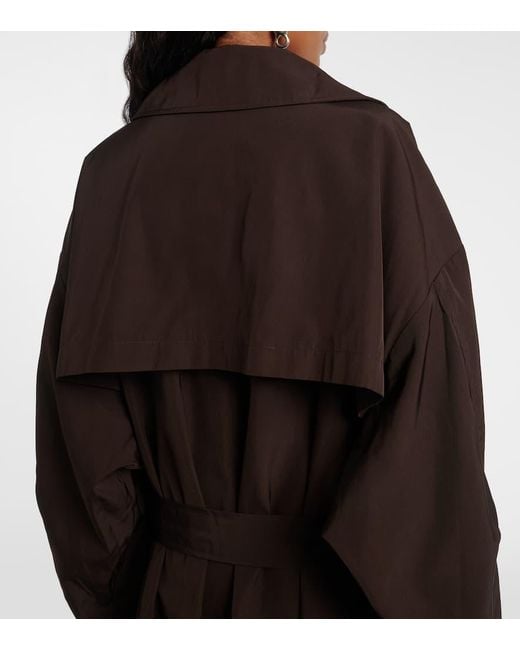 Frankie Shop Brown Mavis Oversized Trench Coat