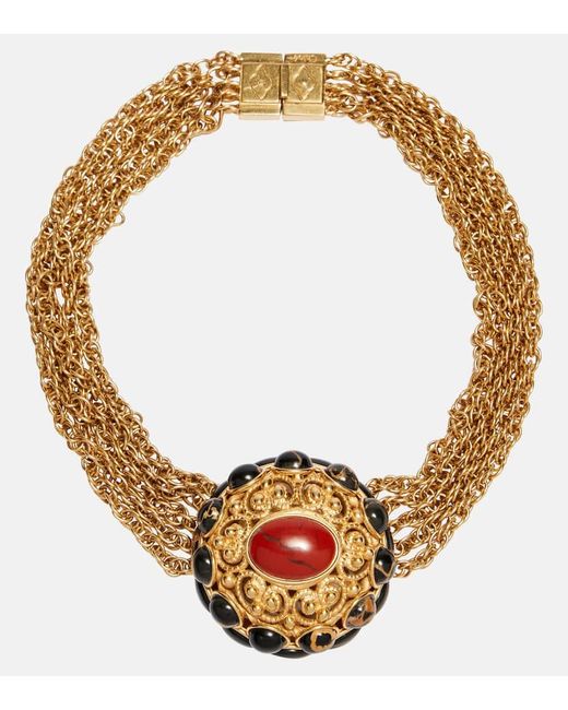 Chloé Metallic Magnificent Embellished Choker