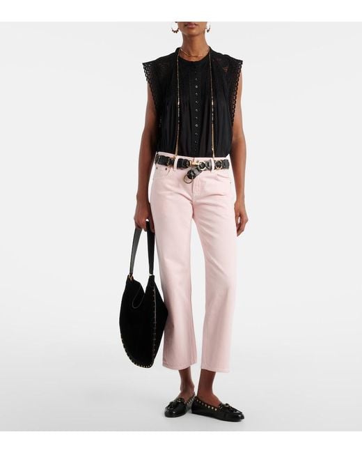 Citizens of Humanity Pink Faye Vintage Straight Jeans