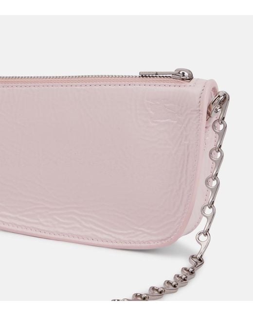 Burberry Pink Micro Sling Shell Leather Shoulder Bag